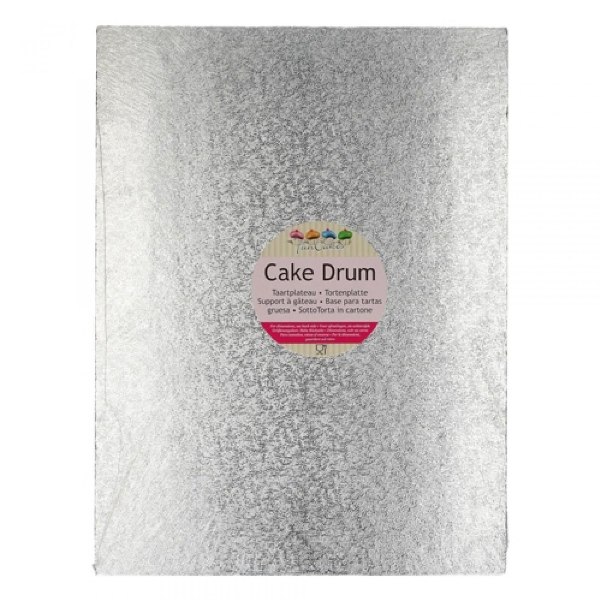 FunCakes Cake Board Quadratisch – Kuchenplatte Pink, 30,5 Cm, Mehrfach Verwendbar